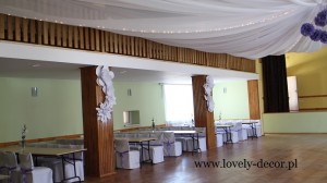 dekoracje weselne  sala w klimkówce